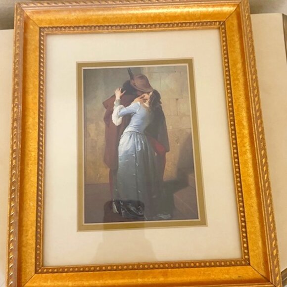 VINTAGE Francesco Hayez - "The kiss" - lithograph PRINT - Picture 1 of 4